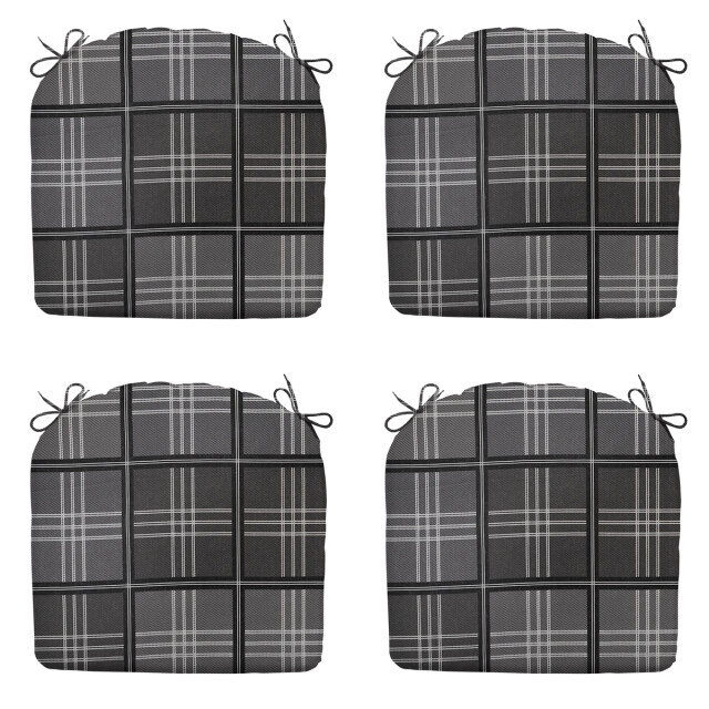 Madison zitkussen patchy grey ca. 46x48 cm set van 4 3083426 large