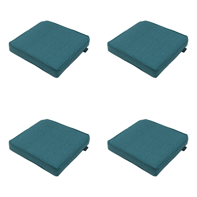 Madison zitkussen sea blue canvas eco+ ca. 40x40 cm set van 4 3083444 large