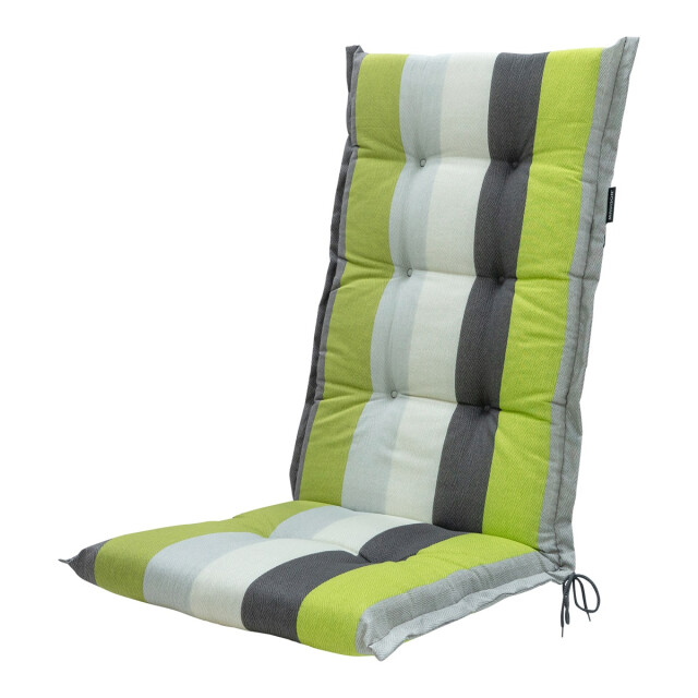 Madison tuinstoelkussen hoge rug victoria green ca. 123x50 cm set van 4 3083022 large