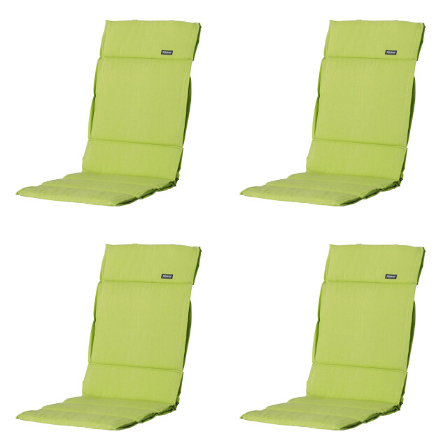 Madison tuinkussen fiber deluxe panama lime ca. 125x50 cm set van 4 3083543 large