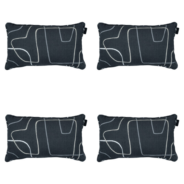 Madison sierkussen joah grey ca. 30x50 cm set van 4 3083081 large
