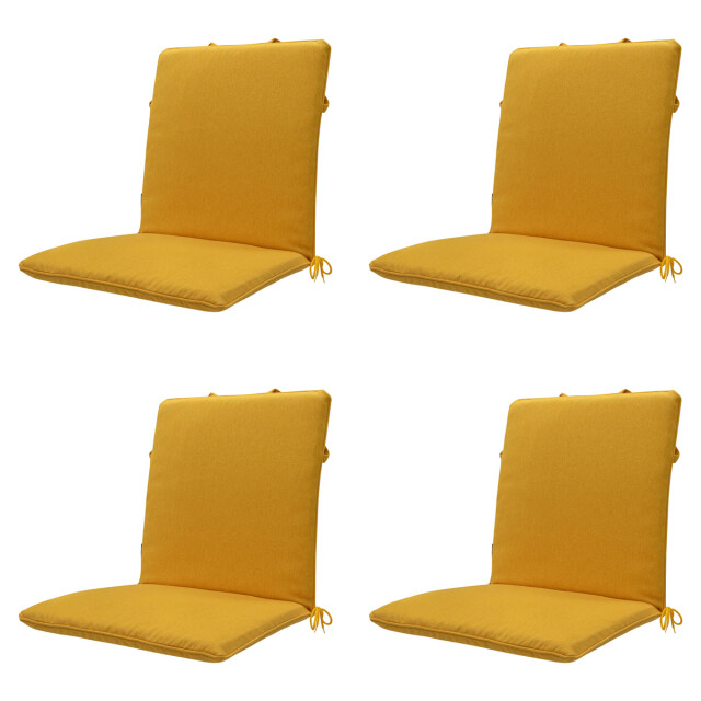 Madison stapelstoelkussen gold canvas eco+ ca. 97x49 cm set van 4 3083586 large