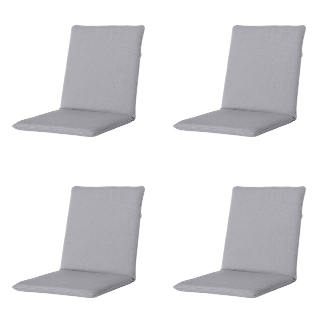 Madison stapelstoelkussen manchester light grey ca. 97x49 cm set van 4 3083609 large