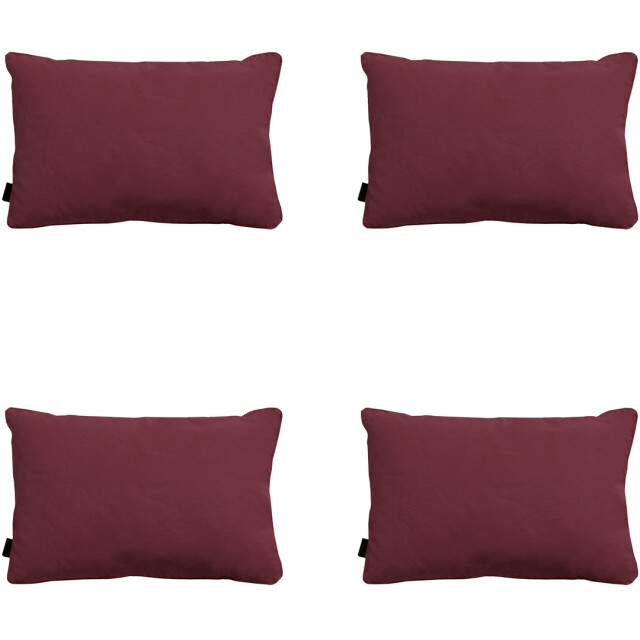 Madison sierkussen panama bordeaux ca. 40x60 cm set van 4 3083283 large