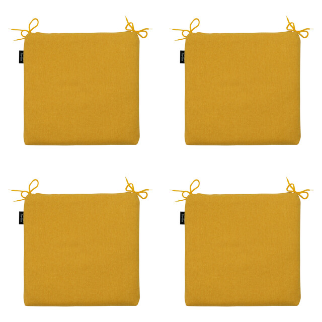 Madison zitkussen gold canvas eco+ ca. 40x40 cm set van 4 3083410 large