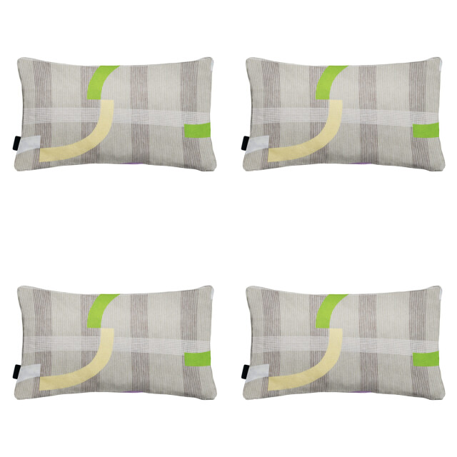 Madison sierkussen tess purple ca. 30x50 cm set van 4 3083111 large