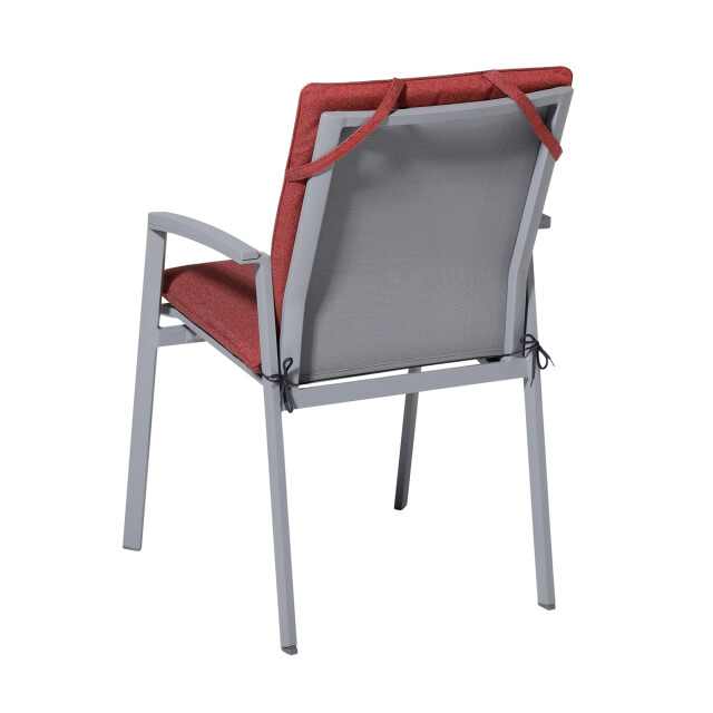 Madison stapelstoelkussen manchester red ca. 97x49 cm set van 4 3083605 large