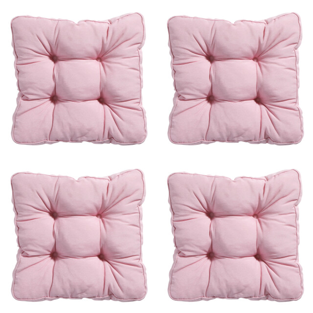 Madison zitkussen florance panama soft pink ca. 47x47 cm set van 4 3082891 large