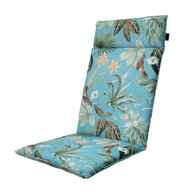 Madison tuinstoelkussen hoge rug grasse aqua ca. 120x50 cm set van 4 3082965 large