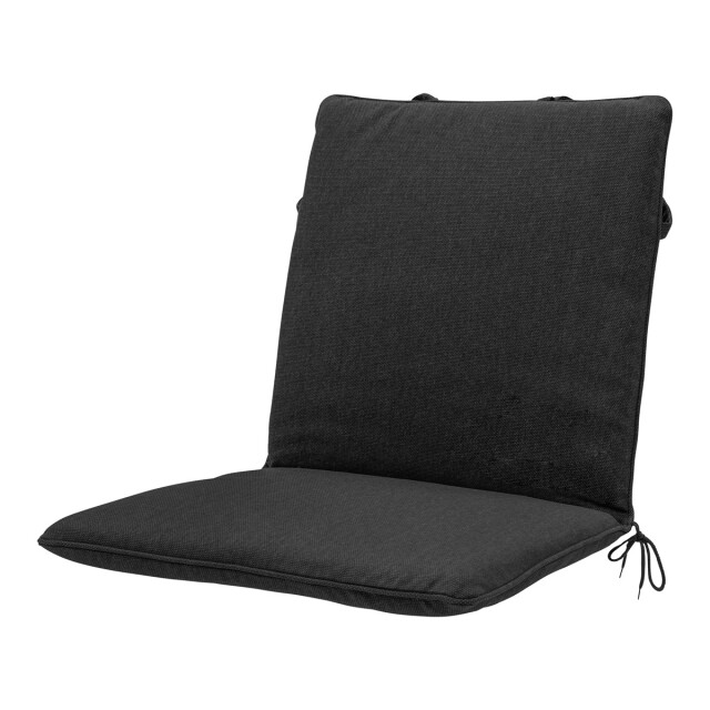 Madison stapelstoelkussen black canvas eco+ ca. 97x49 cm set van 4 3083594 large