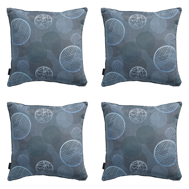 Madison sierkussen circle blue ca. 50x50 cm set van 4 3083152 large
