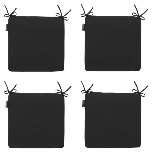Madison zitkussen panama black ca. 40x40 cm set van 4 3083392 large