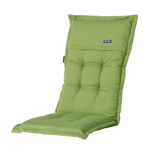 Madison tuinstoelkussen hoge rug rib lime ca. 123x50 cm set van 4 3083073 large
