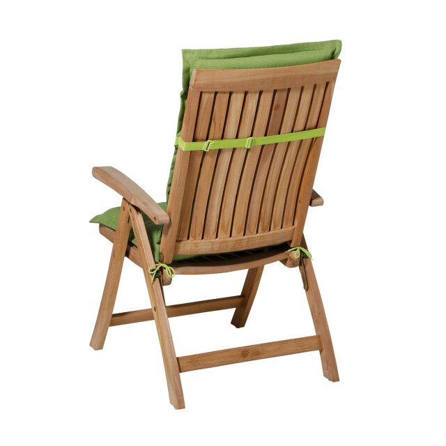 Madison tuinstoelkussen hoge rug rib lime ca. 123x50 cm set van 4 3083073 large