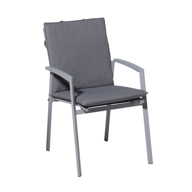 Madison stapelstoelkussen oxford grey ca. 97x49 cm set van 4 3083615 large