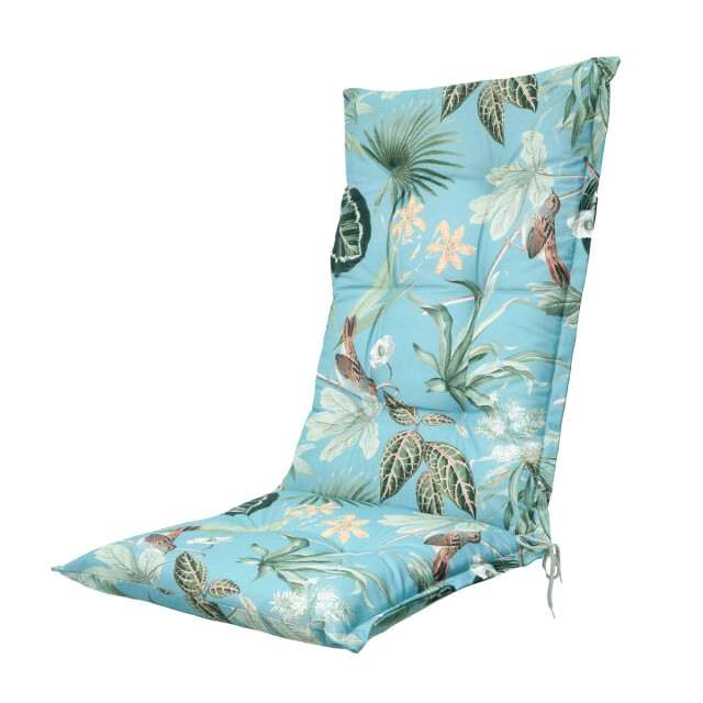 Madison tuinstoelkussen hoge rug grasse aqua ca. 123x50 cm set van 4 3083055 large
