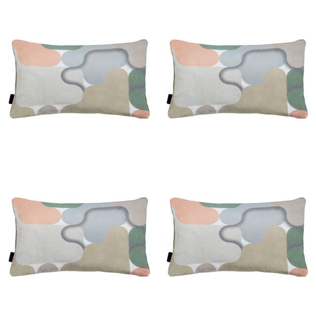 Madison sierkussen grafi salmone ca. 30x50 cm set van 4 3083115 large