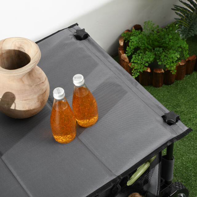 4goodz Outsunny strandwagen opvouwbaar met tafel afdekking 5 zakken - 3083455 large