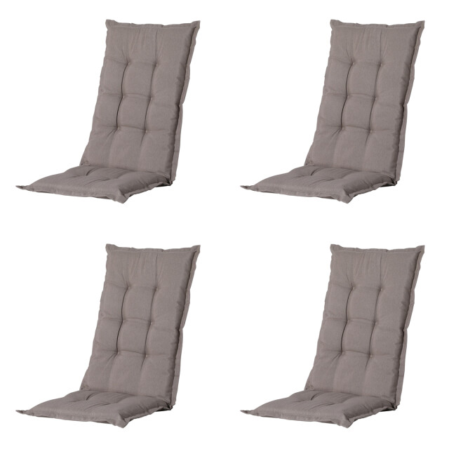 Madison tuinstoelkussen hoge rug panama ca. 123x50 cm set van 4 3083075 large