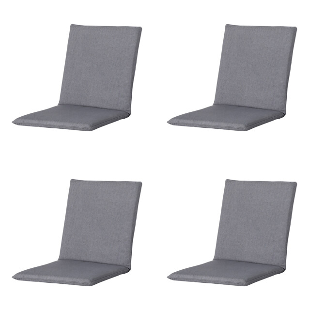 Madison stapelstoelkussen oxford grey ca. 97x49 cm set van 4 3083615 large