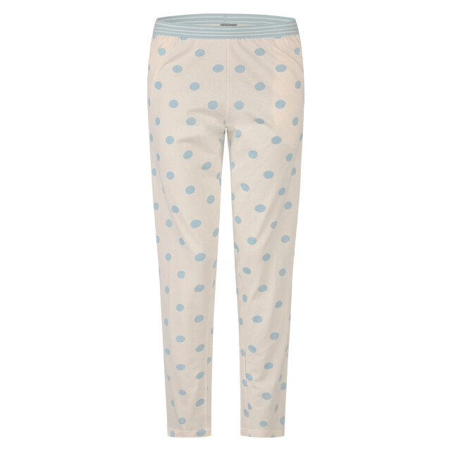 By Louise Dames pyjama set lang lichtblauw gestipt BL-546-02 large