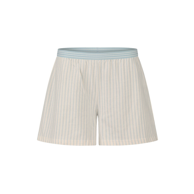 By Louise Dames korte pyjama set shortama lichtblauw/off-white gestreept BL-568-02 large