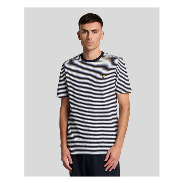 Lyle and Scott Lyle&scott linen blend breton stripe t-shirts ts2232v TS2232V large