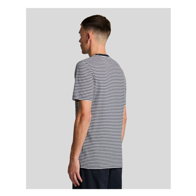 Lyle and Scott Lyle&scott linen blend breton stripe t-shirts ts2232v TS2232V large