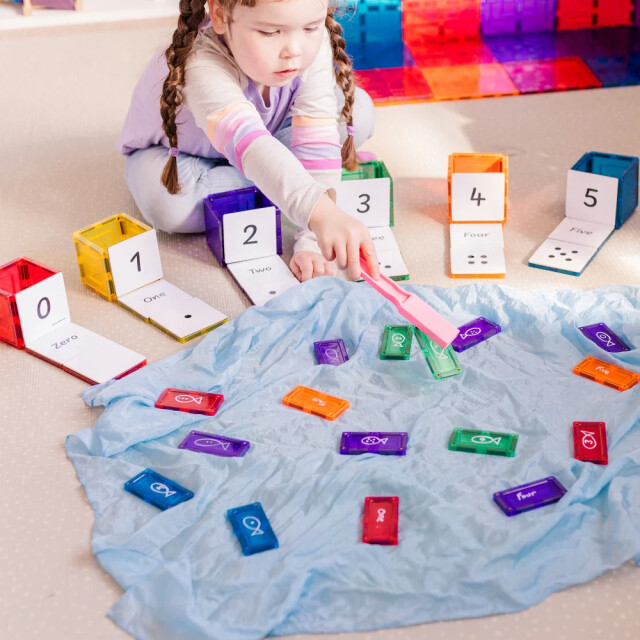 Learn and Grow Toys Learn and grow magnetische toppers rekenpakket 40 delig MTT-40PC-NUM large