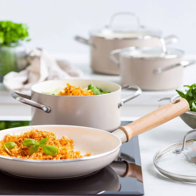 Greenchef Nordics antiaanbak koekenpan crème 28 cm CC006210-007 large