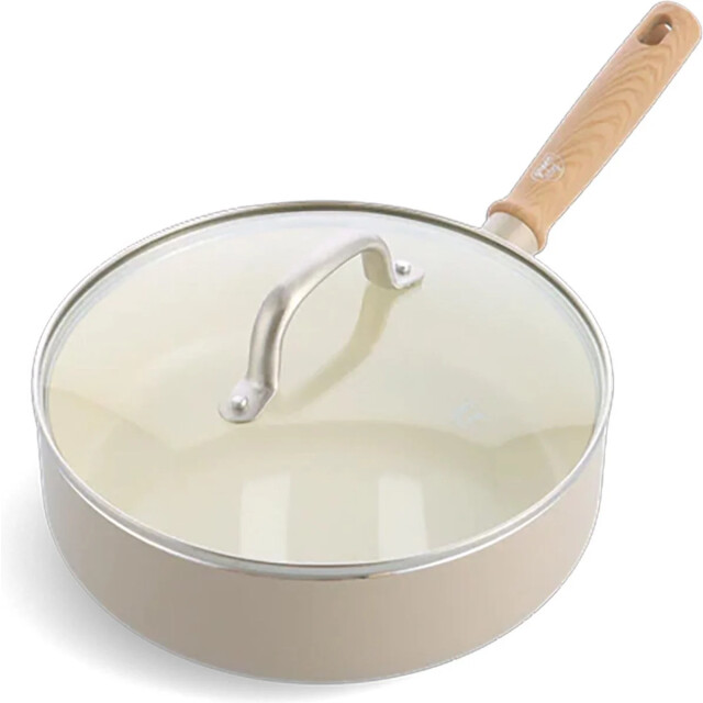 Greenchef Nordics crème hapjespan met deksel 24 cm CC006211-007 large