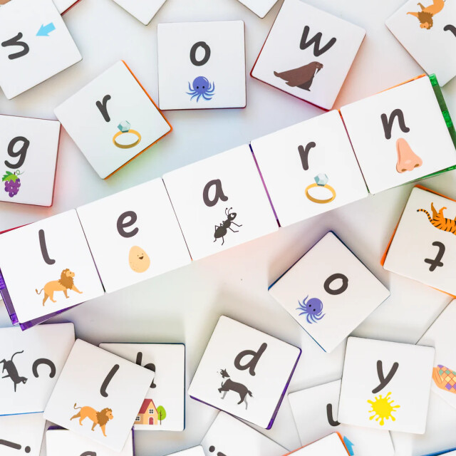 Learn and Grow Toys Learn and grow magnetische toppers letters 40 delig MTT-40PC-ALLC large