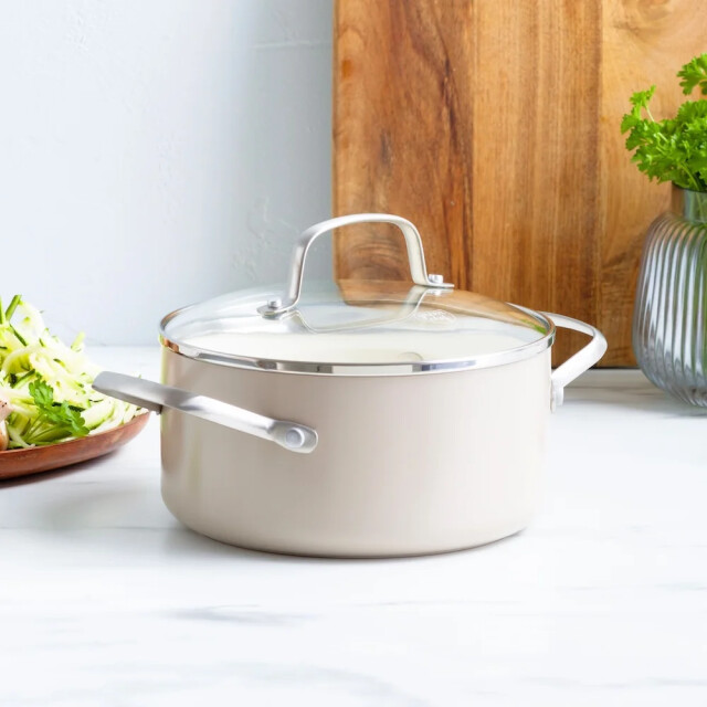 Greenchef Nordics antiaanbak kookpan crème 18 cm CC008167-001 large