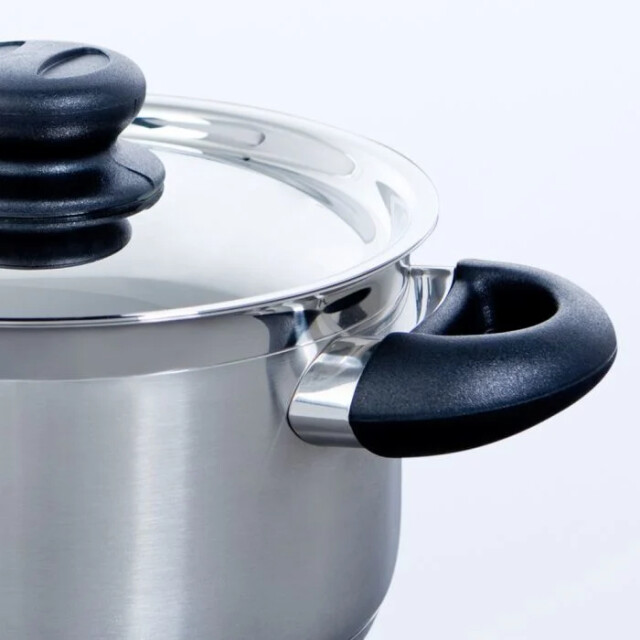 BK Cookware Bk karaat+ soeppan 24 cm rvs met deksel B5065.324 large