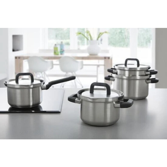 BK Cookware Bk flow cool kookpannenset rvs veilig afgietsysteem B9920.004 large
