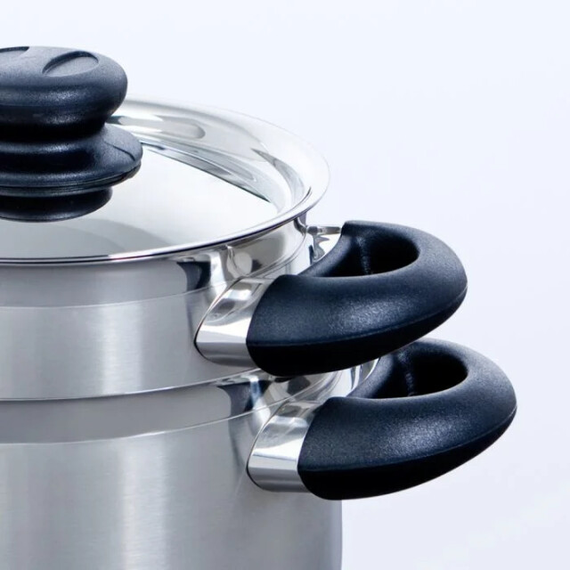 BK Cookware Bk karaat+ soeppan 24 cm rvs met deksel B5065.324 large