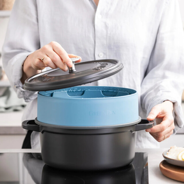 Greenpan Steamy 24 cm stoominzet - CC006630 large