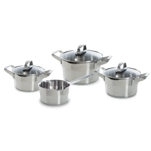 BK Cookware Bk premium+ pannenset 4 delig rvs veilig afgietsysteem B4431.004 large