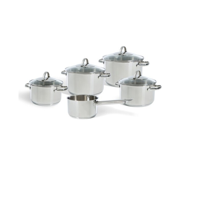 BK Cookware Bk essentials kookpannenset rvs 5 delig met glazen deksels 8718311308365 large