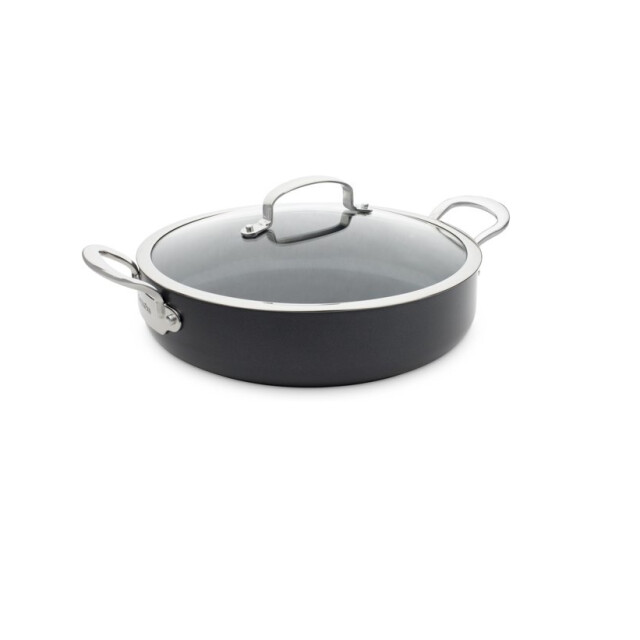 Greenpan Barcelona keramische hapjespan 30 cm met glazen deksel CW002209-002 large