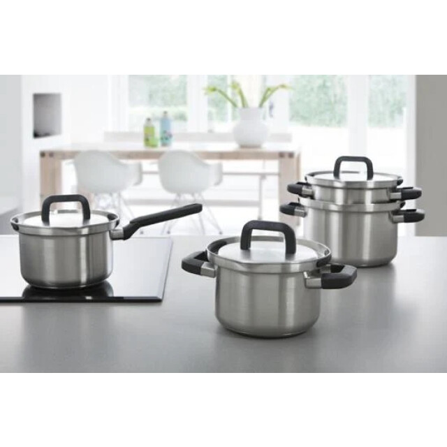 BK Cookware Flow cool kookpannenset 5 delig rvs veilig afgietsysteem B9920.015 large