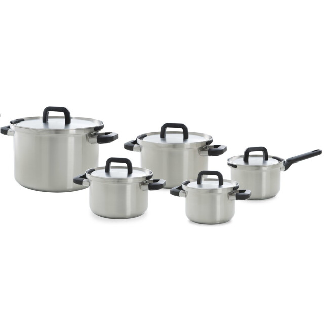 BK Cookware Flow cool kookpannenset 5 delig rvs veilig afgietsysteem B9920.015 large