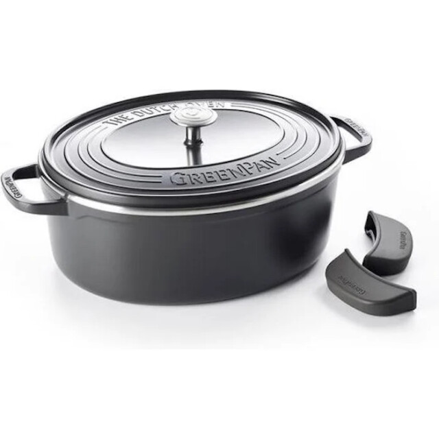 Greenpan Featherweight ovalen braadpan 25 cm gietaluminium CC002222 large