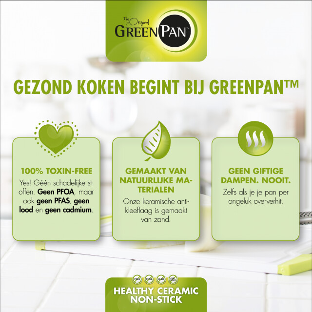 Greenpan Featherweights braadpan - 22 cm gietaluminium CC005056-00 large