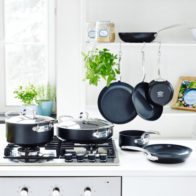 Greenpan Barcelona black keramische koekenpan 32 cm CC000859-001 large