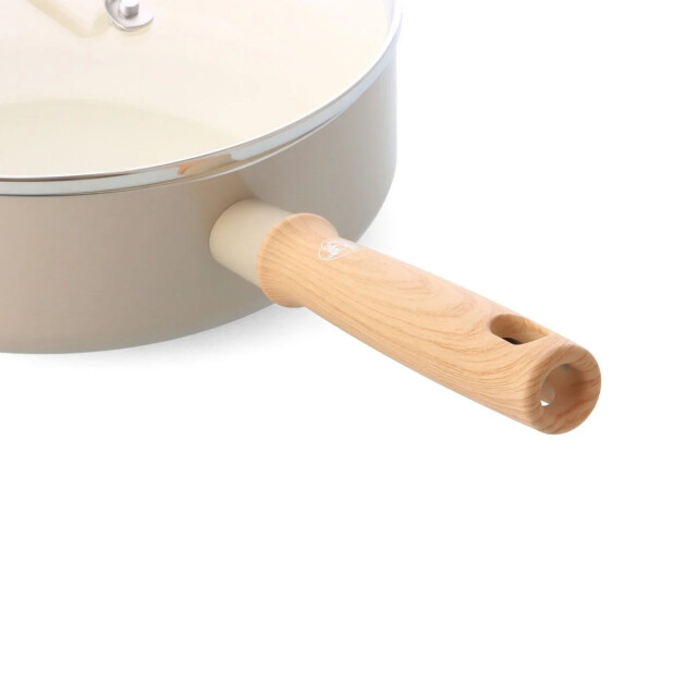 Greenchef Nordics crème hapjespan met deksel 24 cm CC006211-007 large