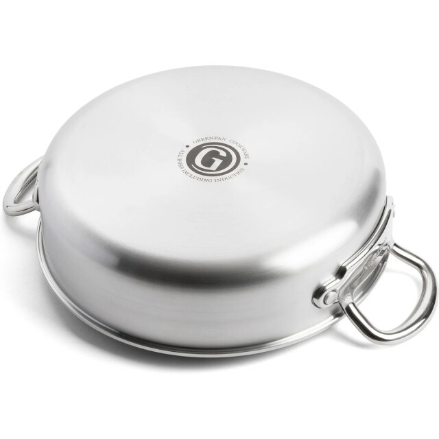 Greenpan Premiere hapjespan met deksel 26 cm rvs CC003820-001 large