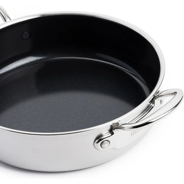 Greenpan Premiere hapjespan met deksel 26 cm rvs CC003820-001 large