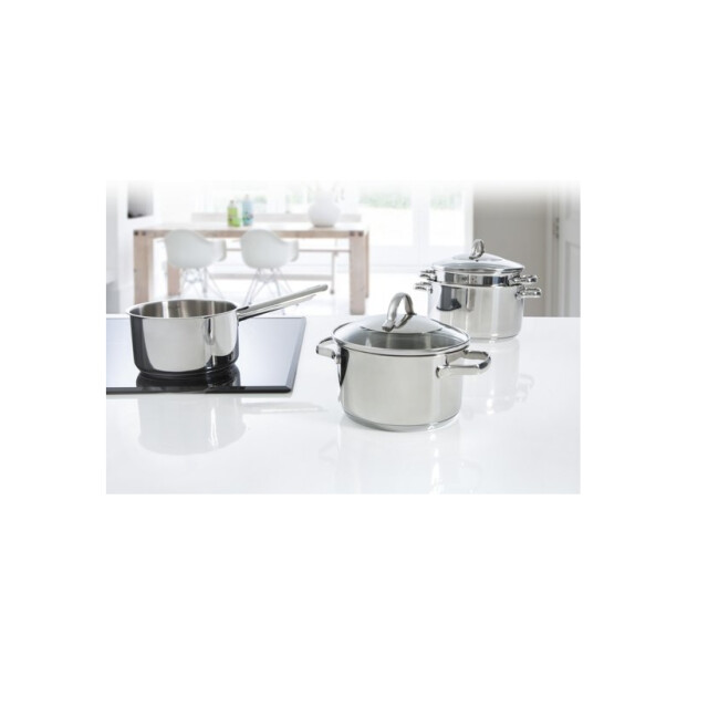 BK Cookware Bk essentials soeppan 24 cm rvs met glazen deksel B4910.324 large