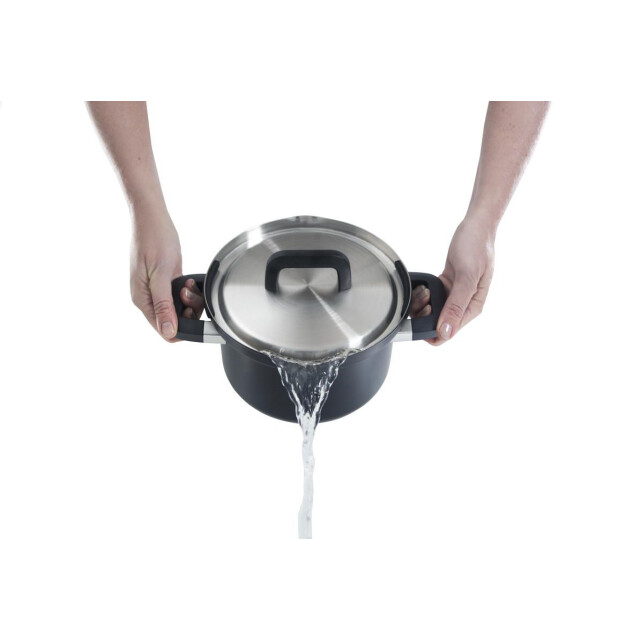 BK Cookware Bk flow cool black soeppan- 24 cm rvs veilig afgietsysteem B2478.324 large
